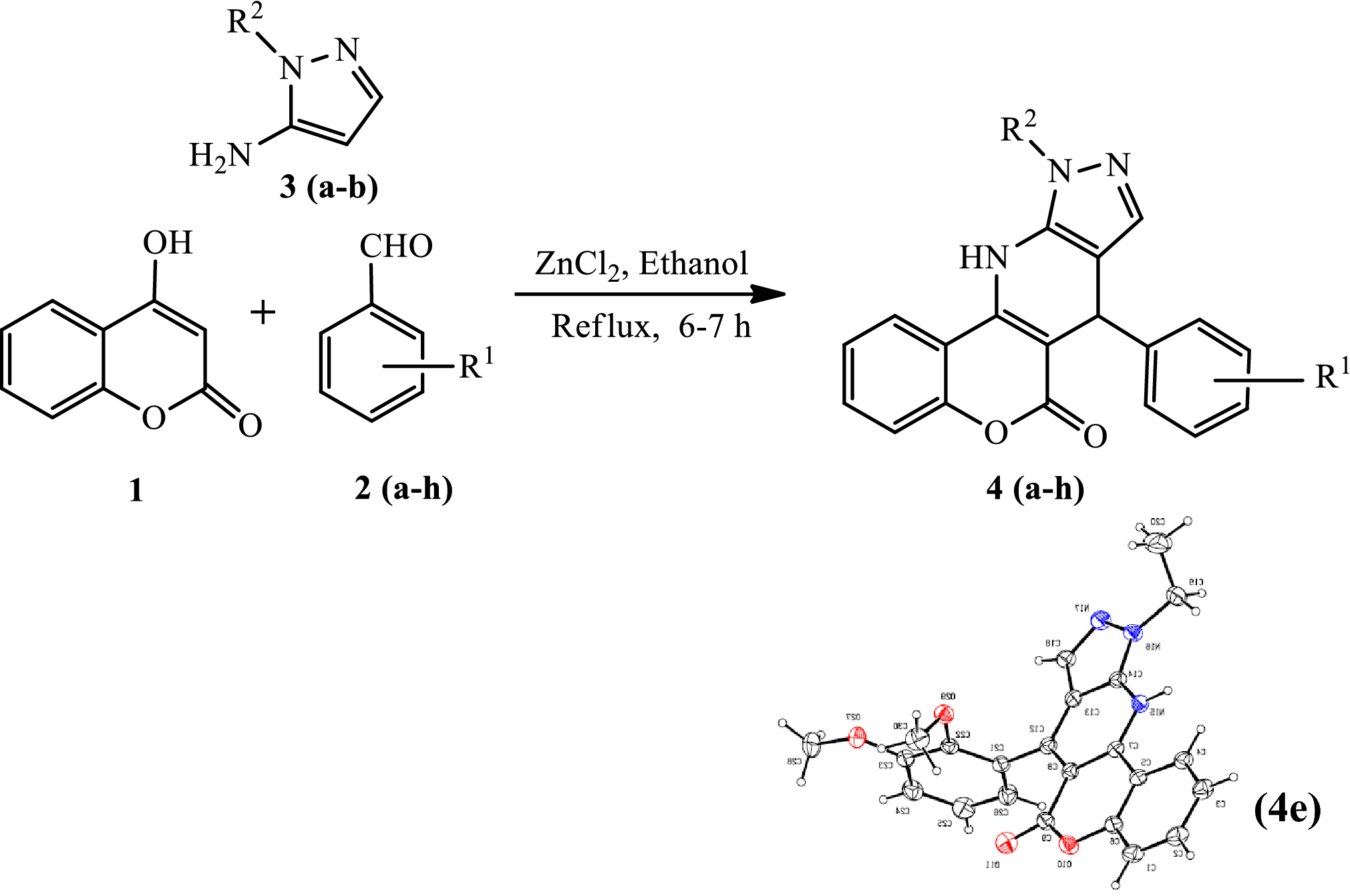 Zinc chloride catalyzed synthesis of