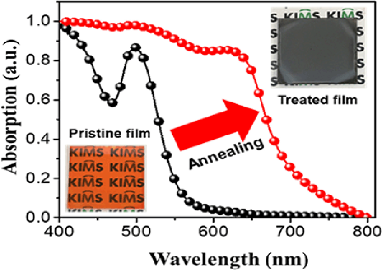 Enhanced efficiency in leadfree bismuth iodide with post treatment