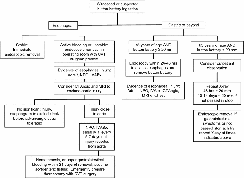 The anesthetic management of button battery ingestion in children