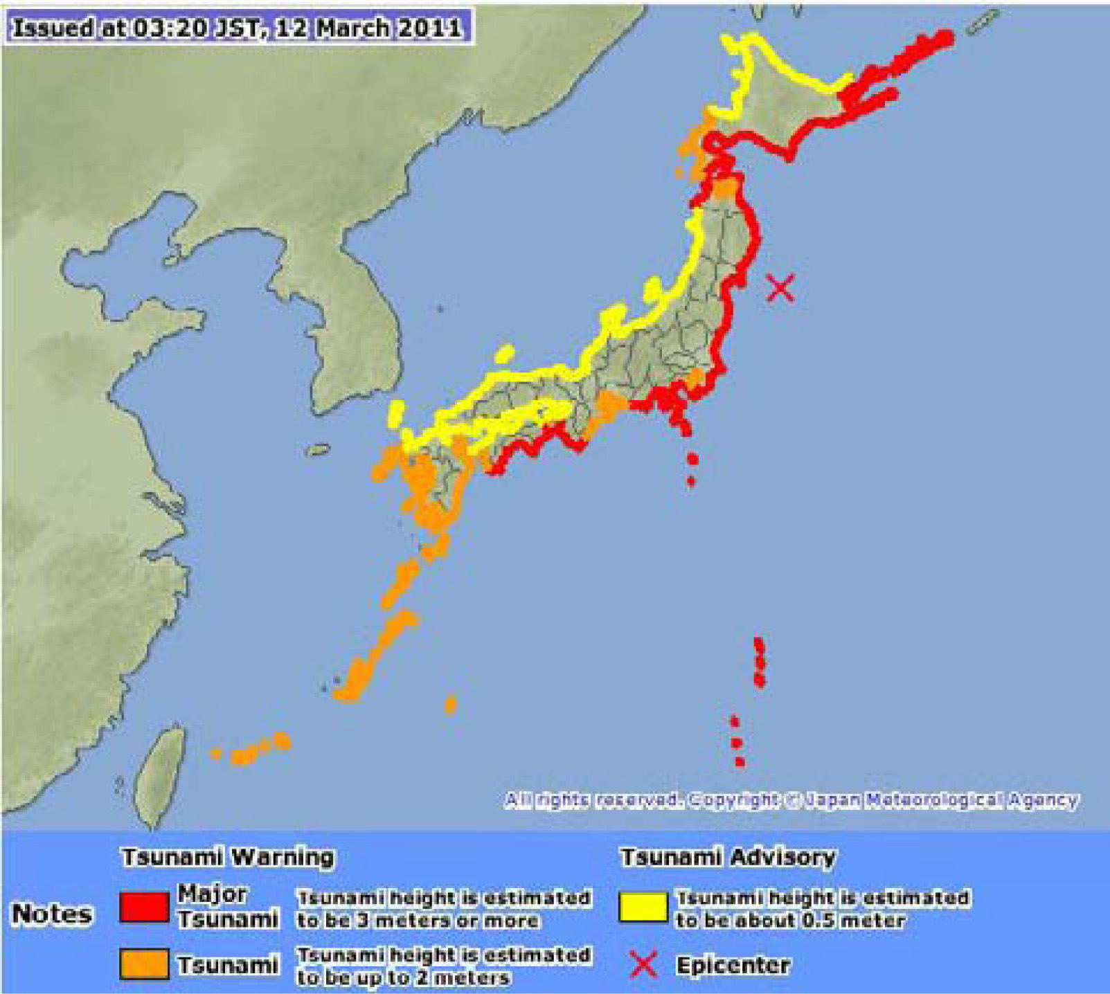 Outline of the 2011 off the Pacific coast of Tohoku