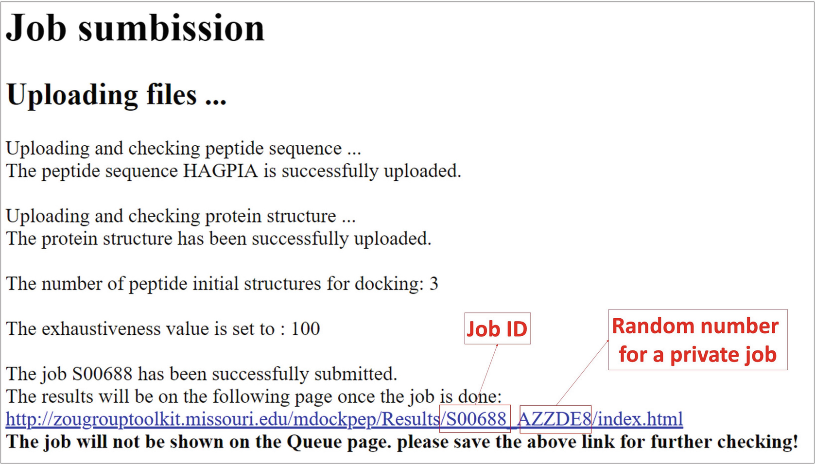 MDockPeP: A Web Server for Blind Prediction of Protein–Peptide