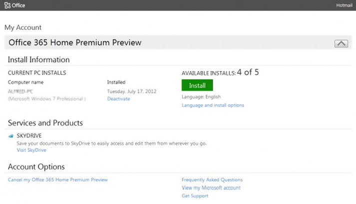 find out account office microsoft