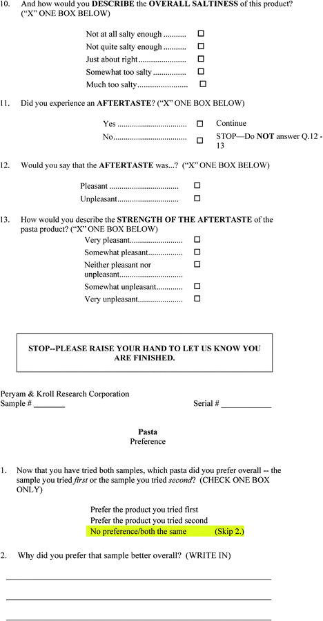 consumer field tests and questionnaire design springerlink survey demographic questions