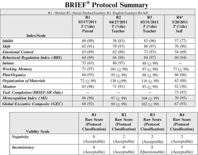 Assessment of Executive Functioning Using the Behavior Rating ...