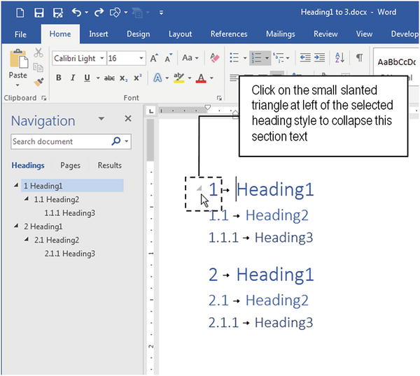 weird triangles in word document headings weird triangles in word document headings
