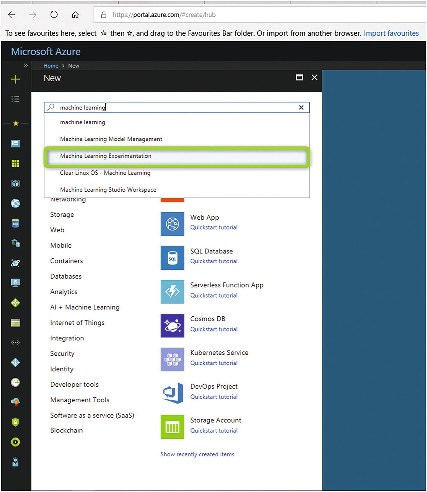 azure machine learning workbench