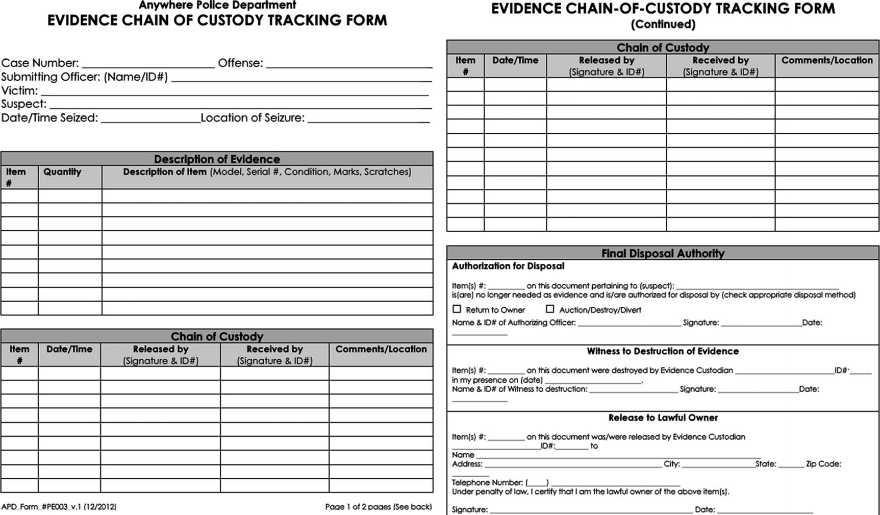 digital forensics report template