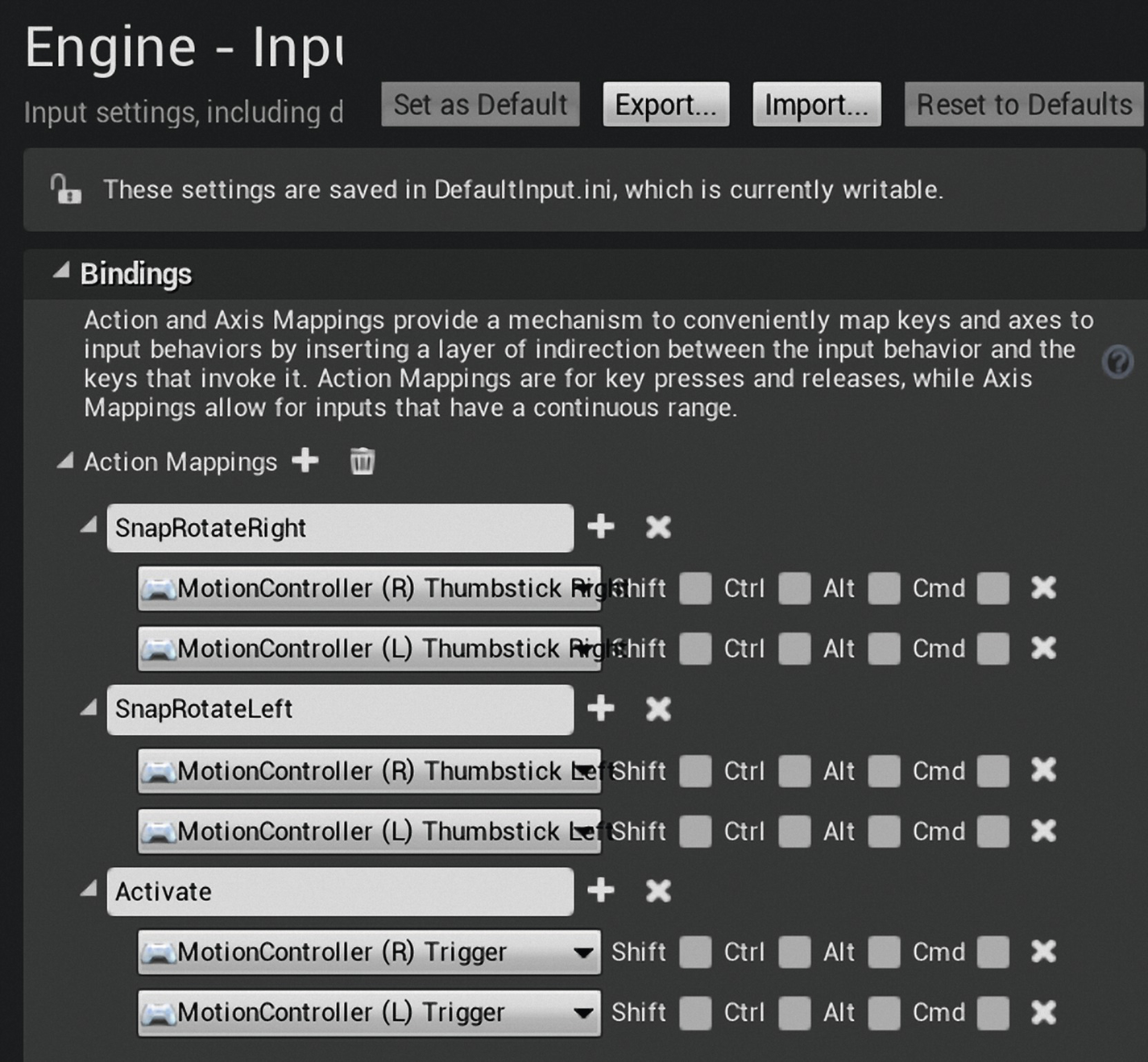 oculus go input