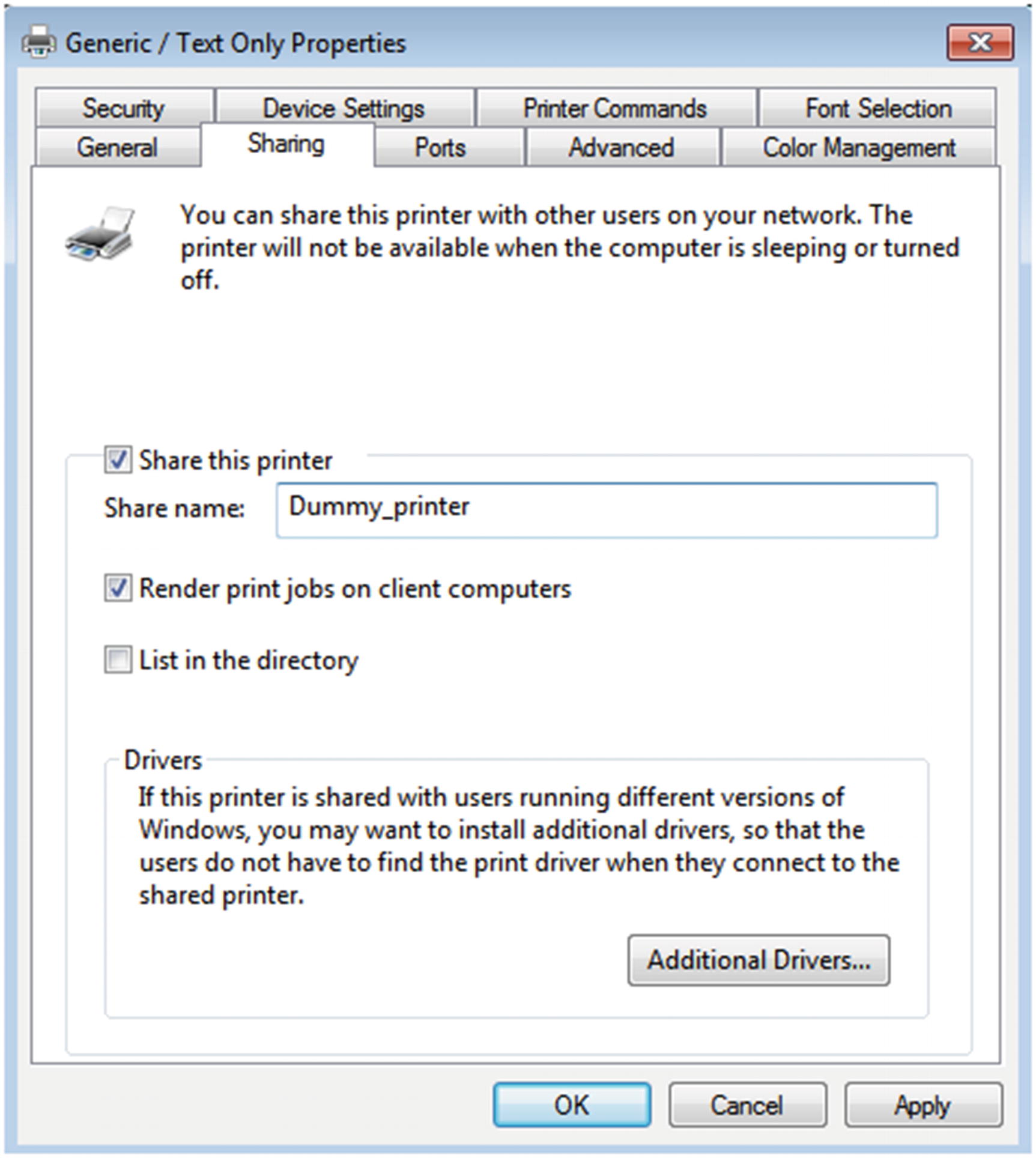 generic text only printer driver windows 10 generic text only printer driver windows 10