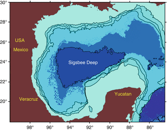 Gulf Of Mexico Depth Chart In Feet