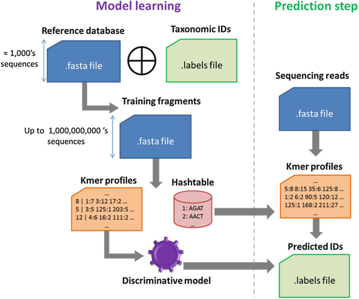 MetaVW: Large-Scale Machine Learning for Metagenomics Sequence ...