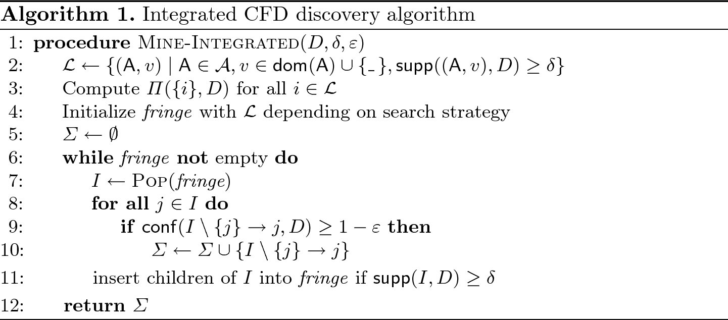 Revisiting Conditional Functional Dependency Discovery Splitting The C From The Fd Springerlink