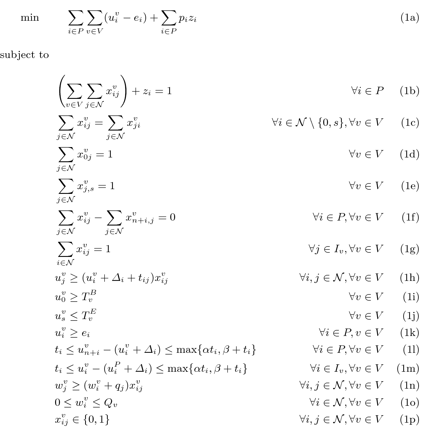 Column Generation For Real Time Ride Sharing Operations Springerlink
