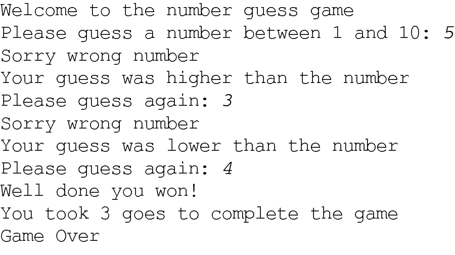 Number Guessing Game Springerlink