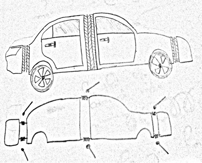 Concept Of Internal Momentum Absorber Structure To Reduce Impact