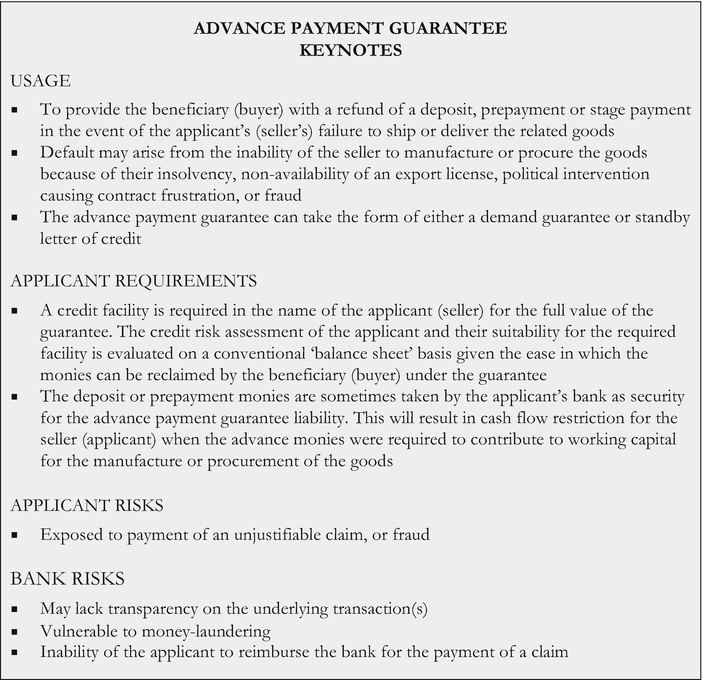 Advance Payment Guarantee Springerlink