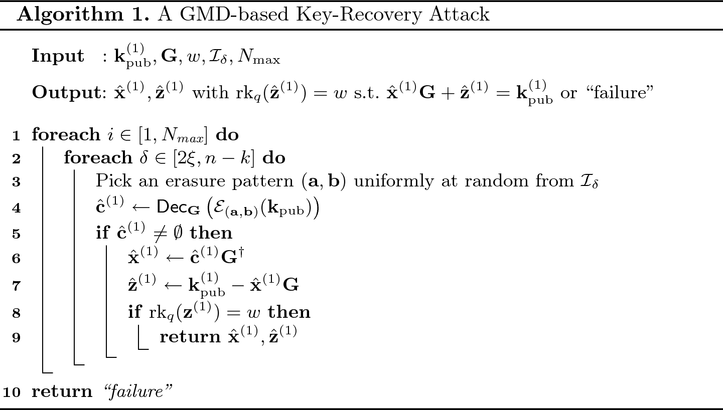 Weak Keys In The Faure Loidreau Cryptosystem Springerlink
