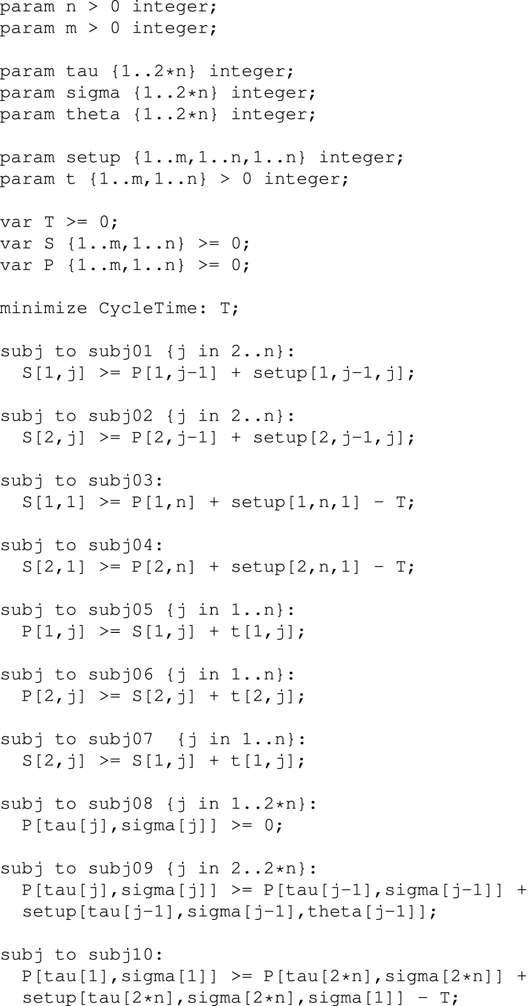 Cyclic Two Machine Flow Shop With Disjoint Sequence Dependent Setups Springerlink