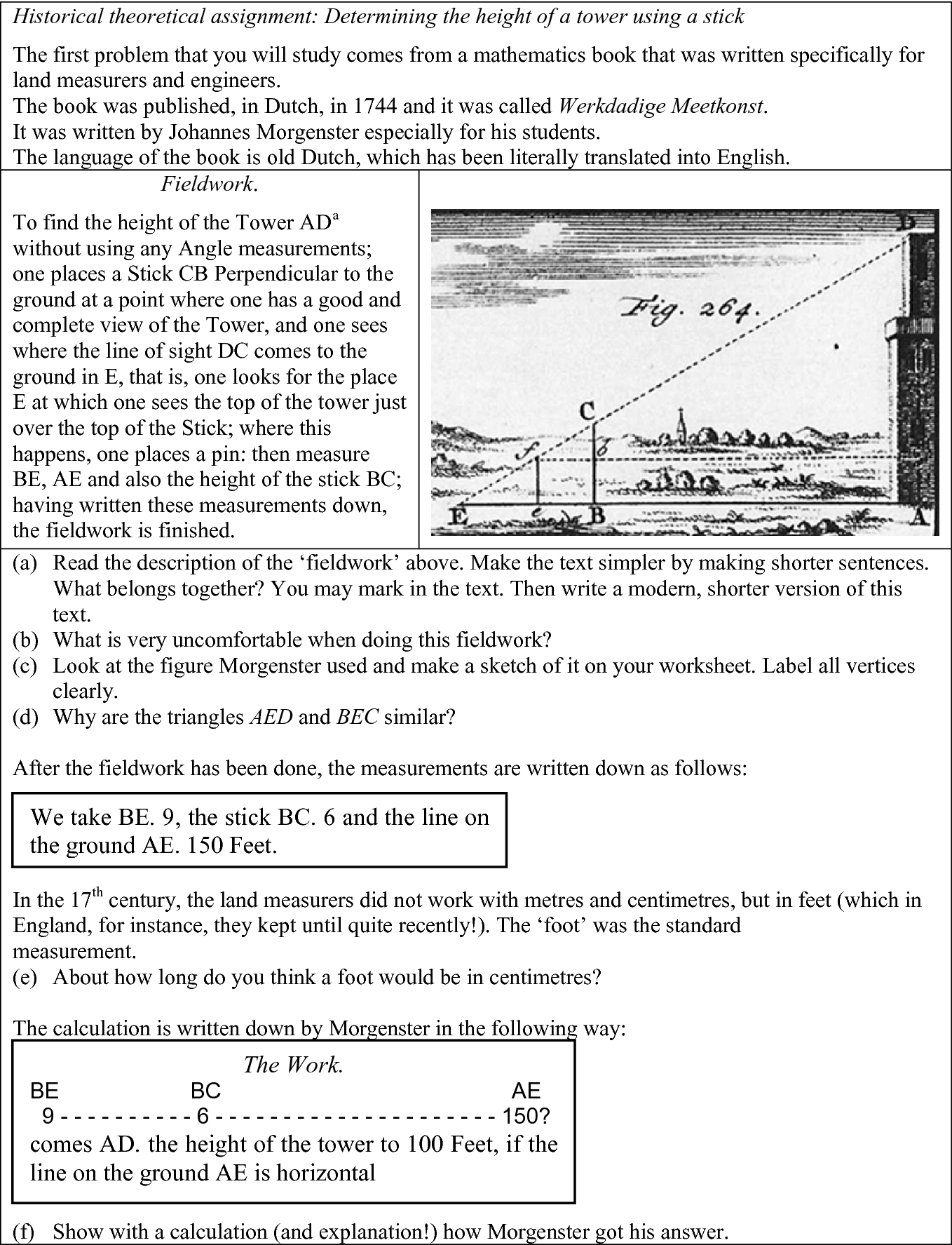 Eighteenth Century Land Surveying As A Context For Learning Similar Triangles And Measurement Springerlink Eighteenth Century Land Surveying As A Context For Learning Similar Triangles And Measurement Springerlink