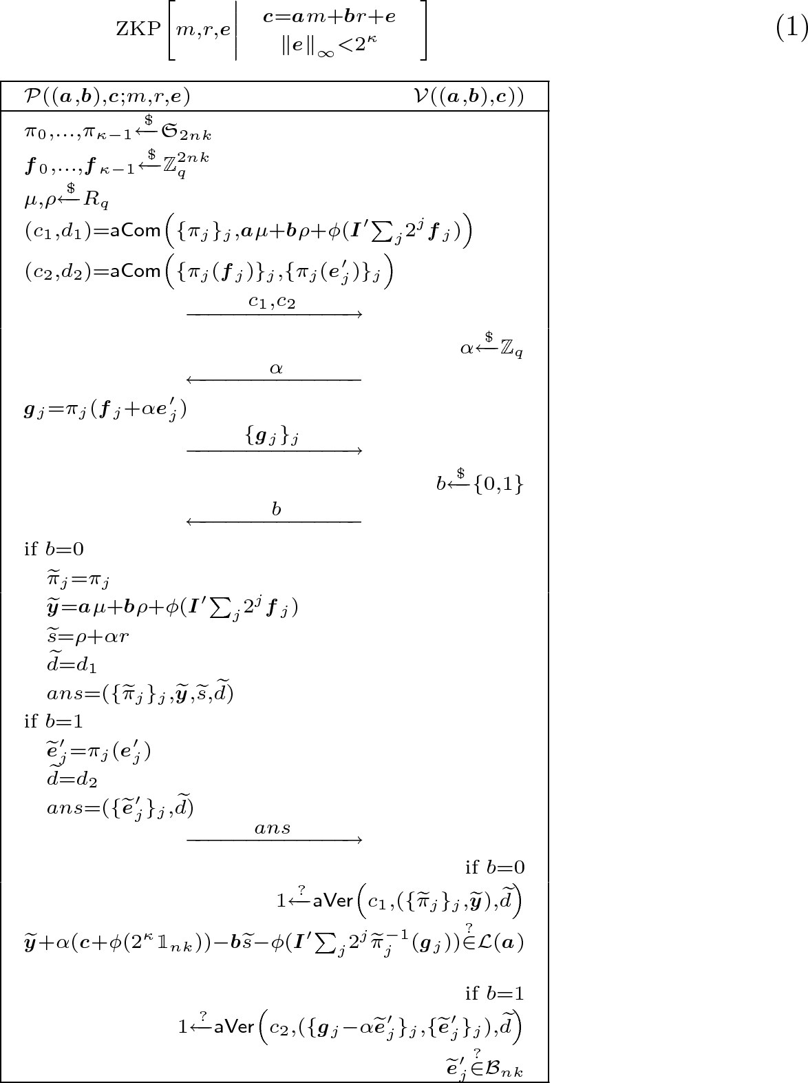 Rlwe Based Zero Knowledge Proofs For Linear And Multiplicative Relations Springerlink