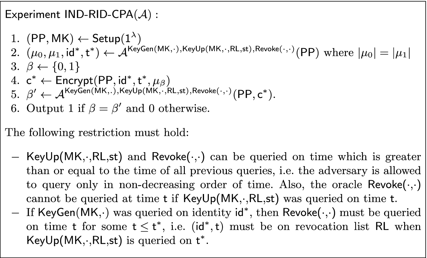Generic Constructions Of Revocable Identity Based Encryption Springerlink