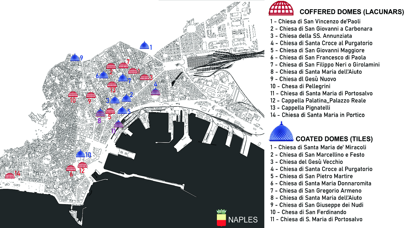 Domes Decorative Apparatuses Parametric Coffers And Tiles In Naples Springerlink