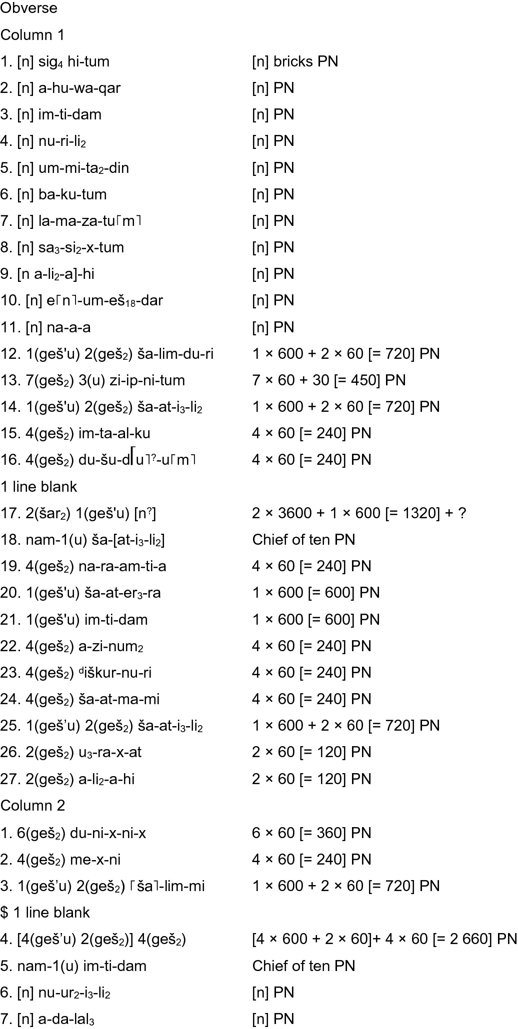 Mathematical Computations In The Management Of Public Construction Work In Mesopotamia End Of The Third And Beginning Of The Second Millennium e Springerlink
