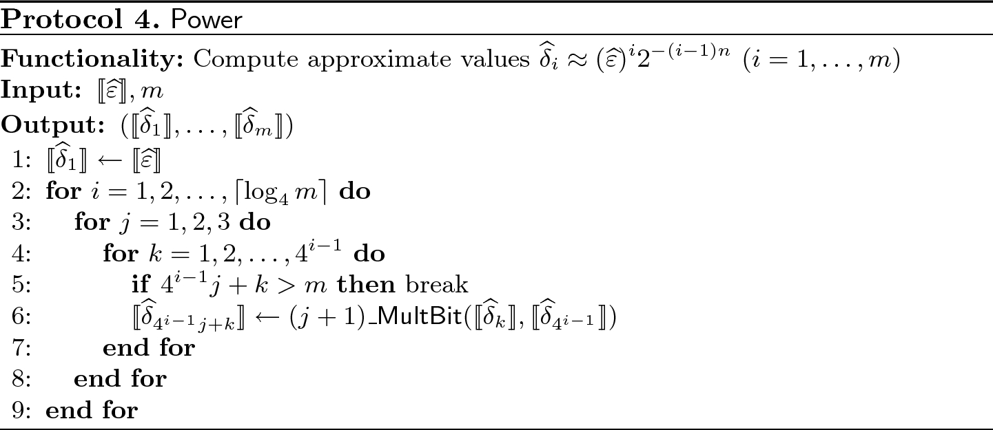 An Efficient Secure Division Protocol Using Approximate Multi Bit Product And New Constant Round Building Blocks Springerlink