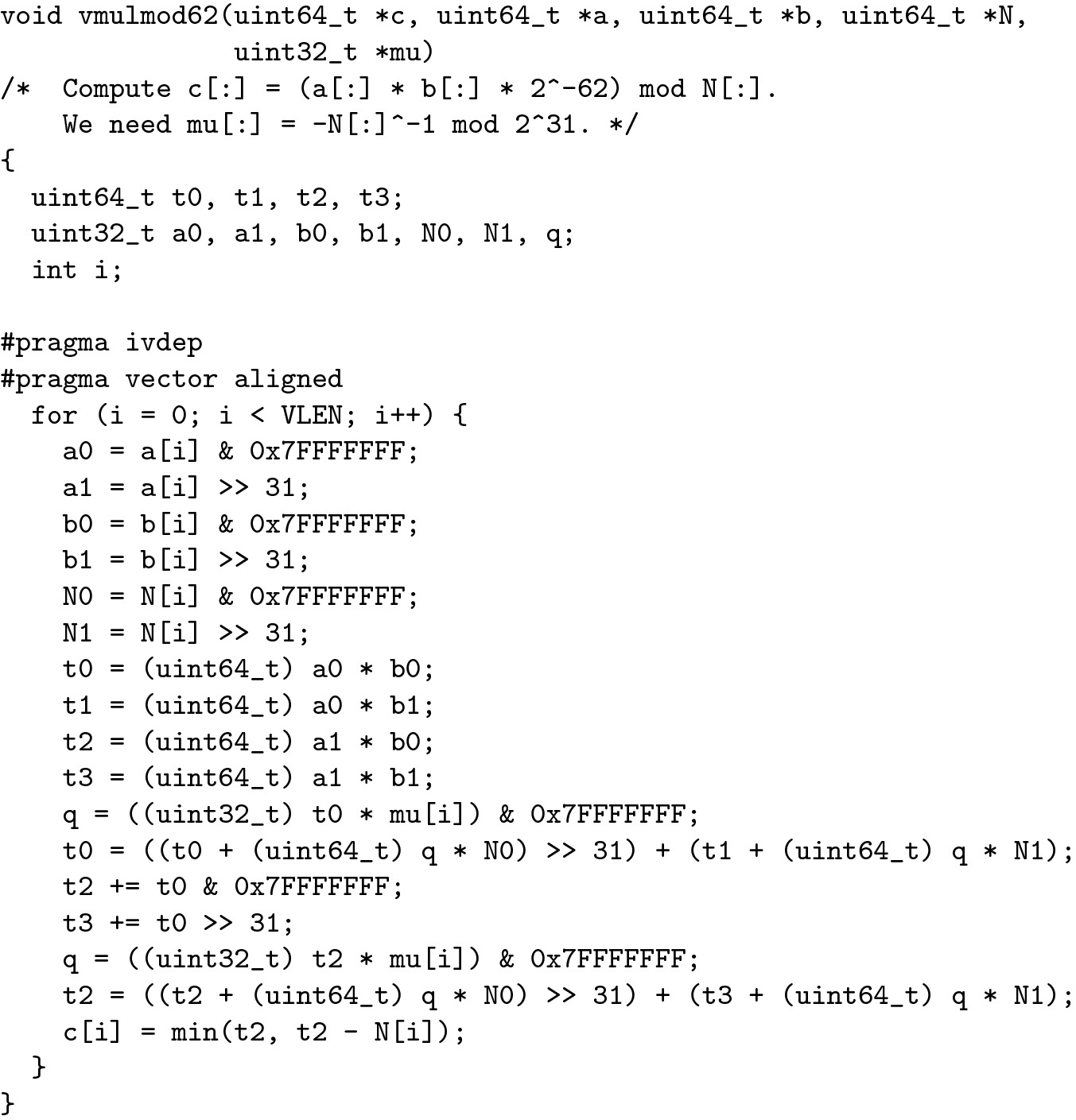 Fast Multiple Montgomery Multiplications Using Intel Avx 512ifma Instructions Springerlink