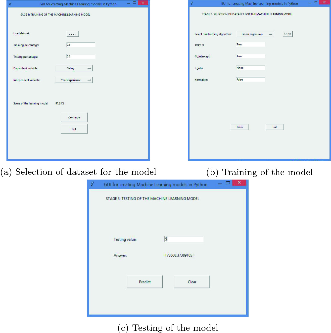 python machine learning gui