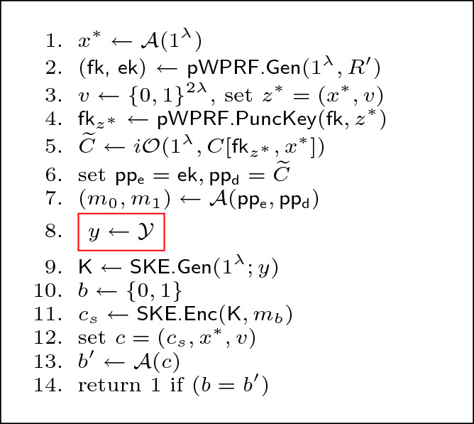 Semi Adaptively Secure Offline Witness Encryption From Puncturable Witness Prf Springerlink