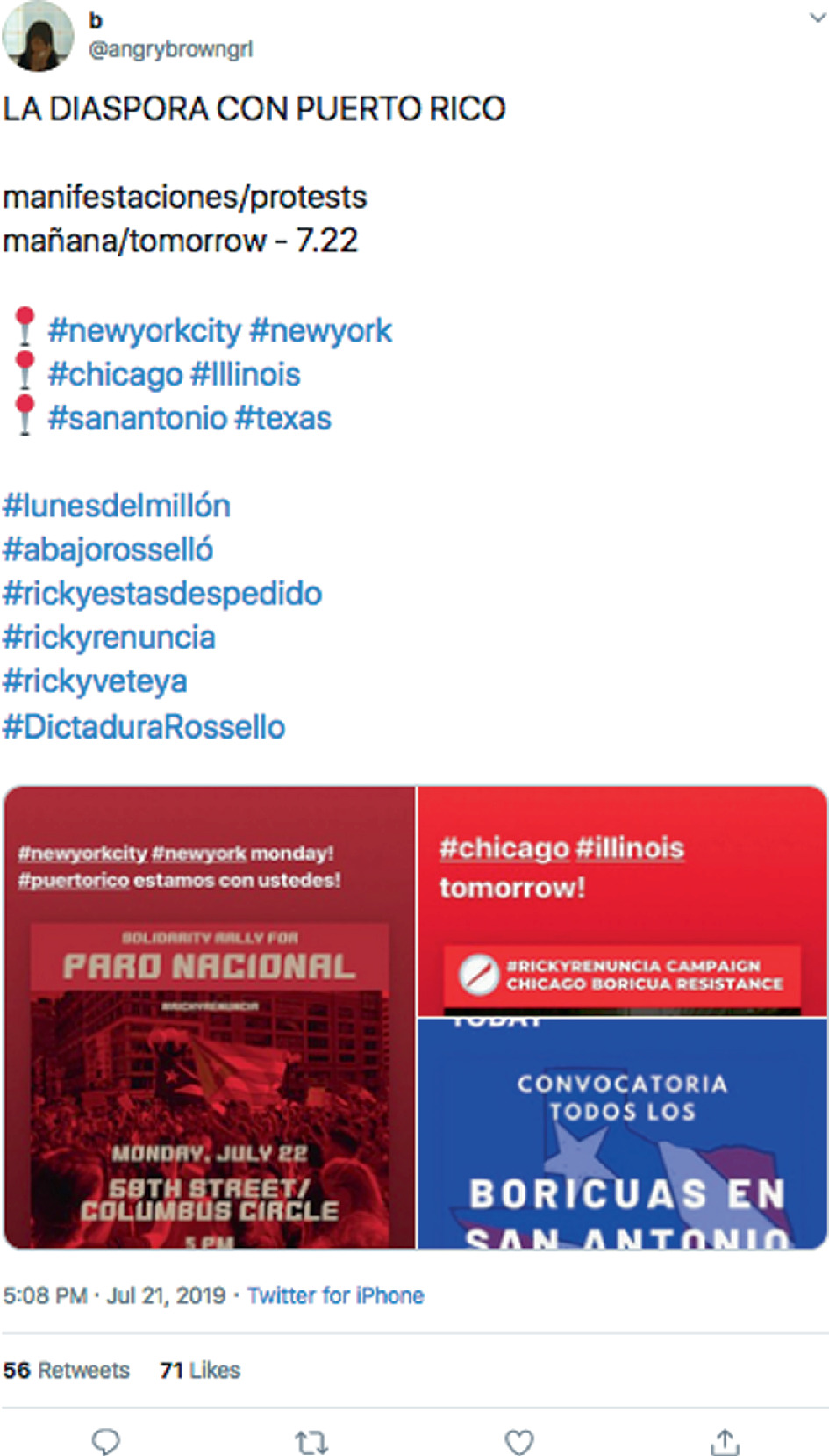 Rickyrenuncia The Hashtag That Took Collective Outrage From Social Media To The Streets Springerlink