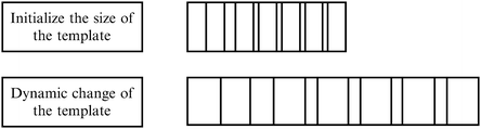 a dynamic template combination of pixels for license plate