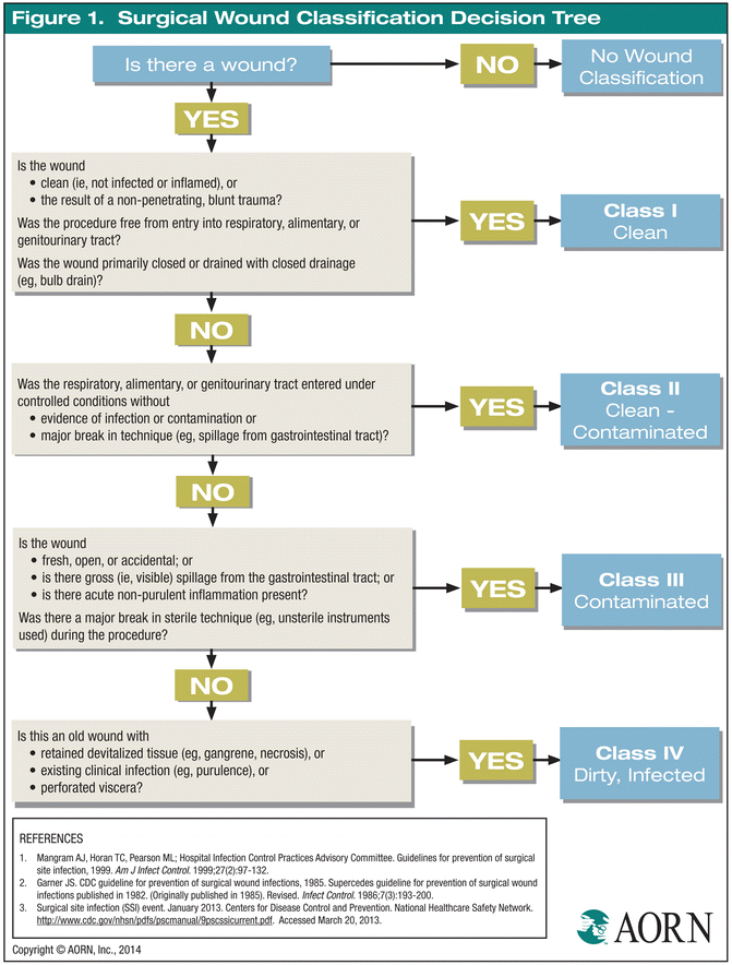 Cdc Wound Classification Chart