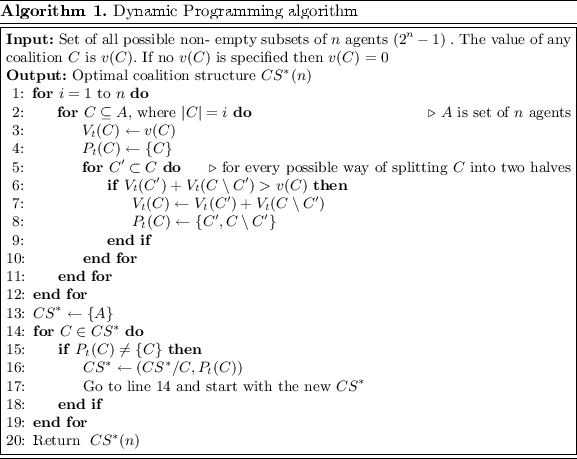 Coalition Structure Formation Using Anytime Dynamic Programming