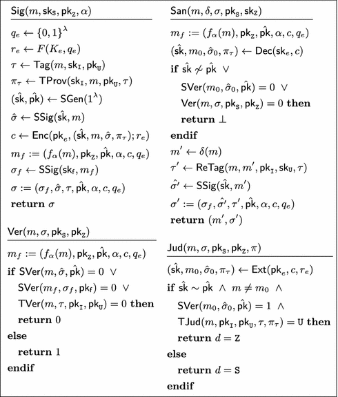 Efficient Sanitizable Signatures Without Random Oracles Springerlink Efficient Sanitizable Signatures Without Random Oracles Springerlink