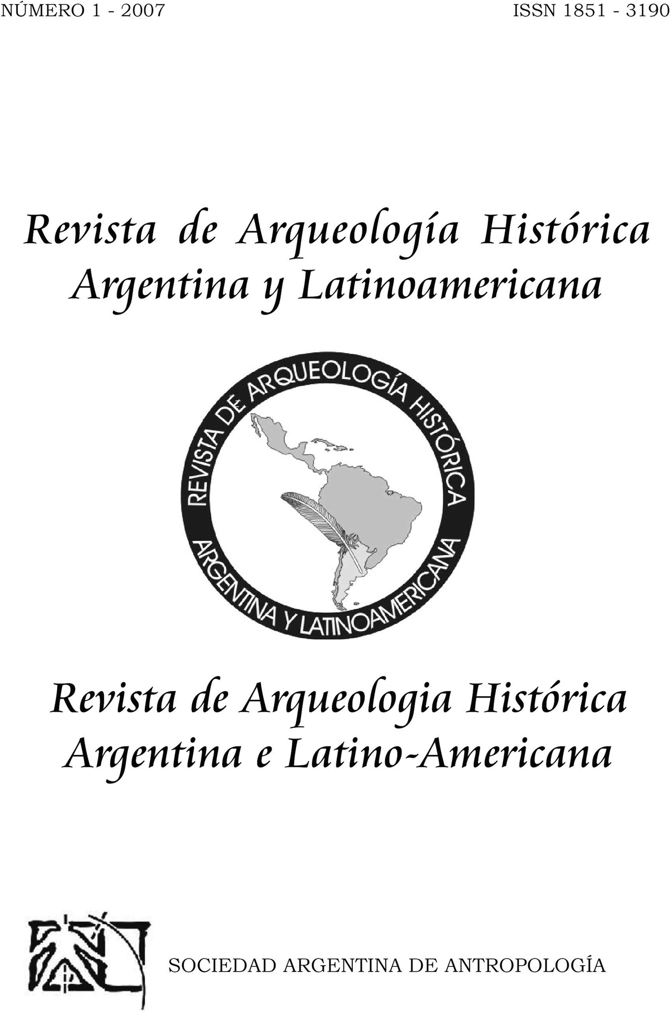 Revista De Arqueologia Historica Argentina Y Latinoamericana Springerlink