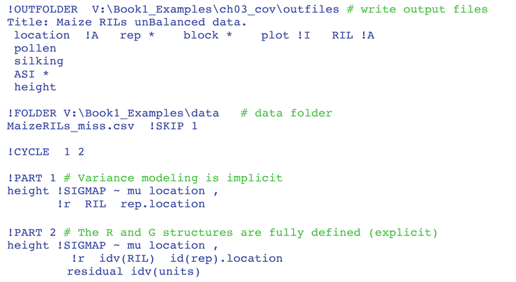 asreml setup g.param asreml setup g.param