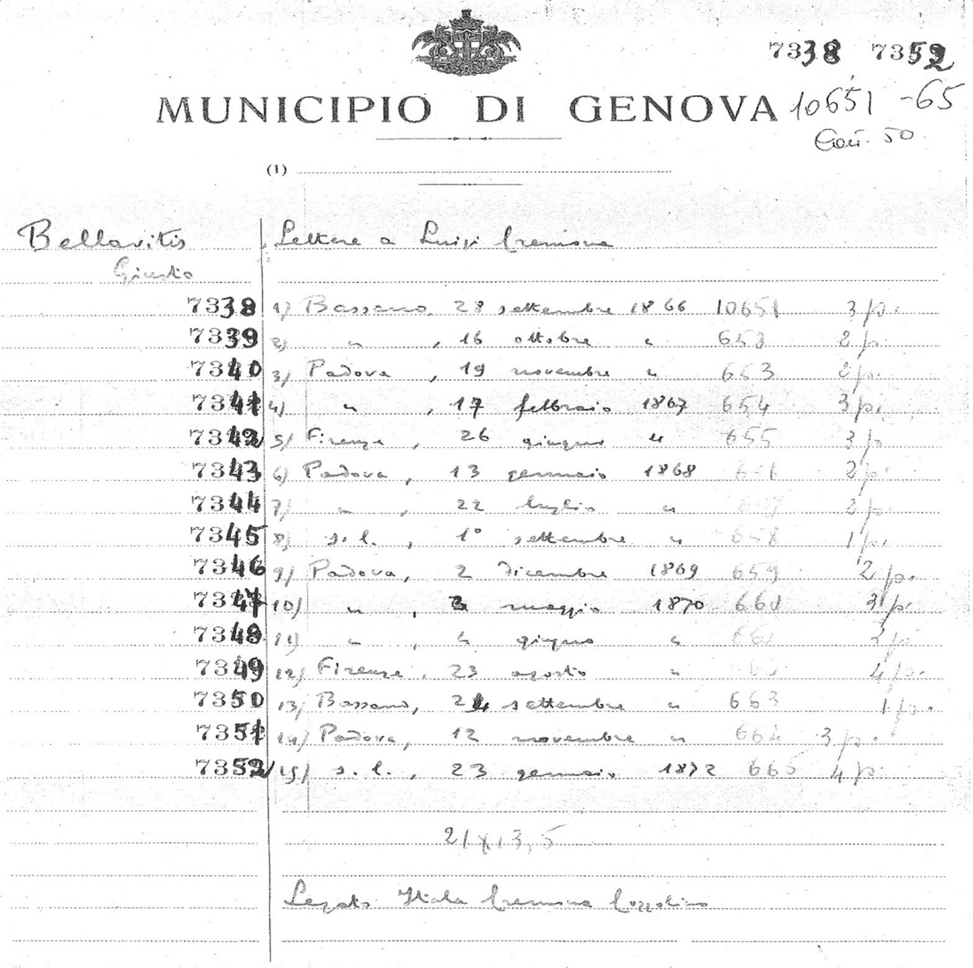 On Giusto Bellavitiss Correspondence Springerlink