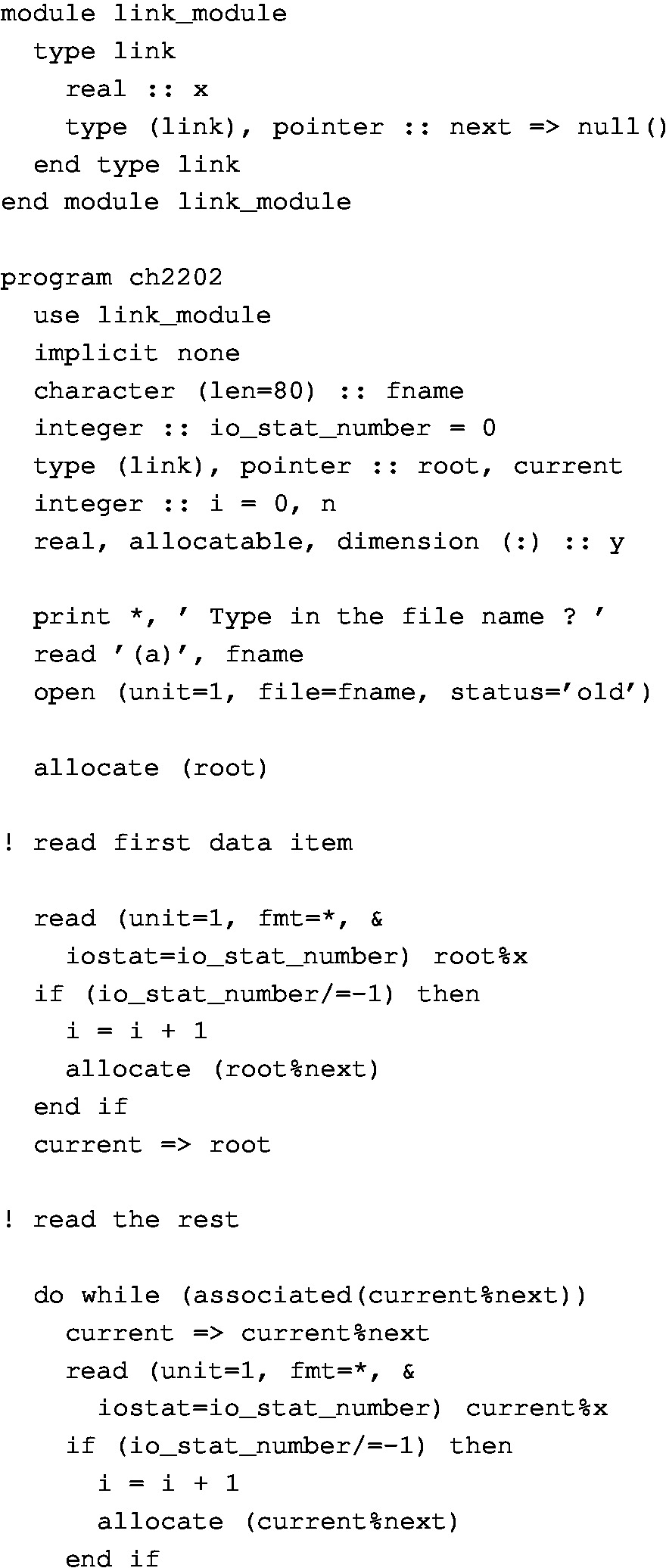 Data Structuring In Fortran Springerlink