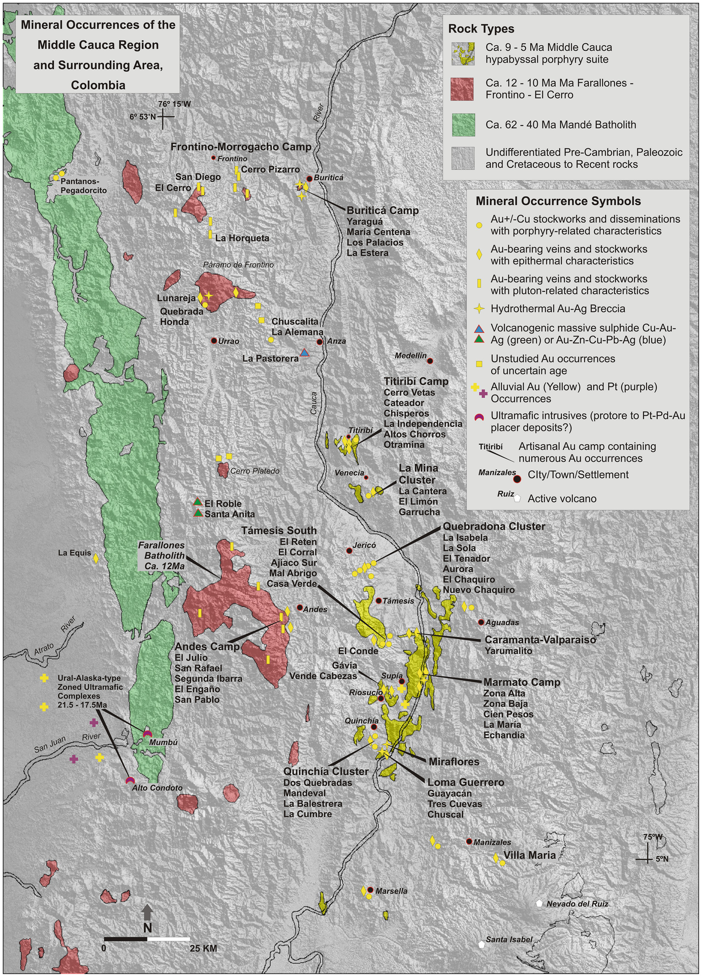 Phanerozoic Metallogeny In The Colombian Andes A Tectono Magmatic
