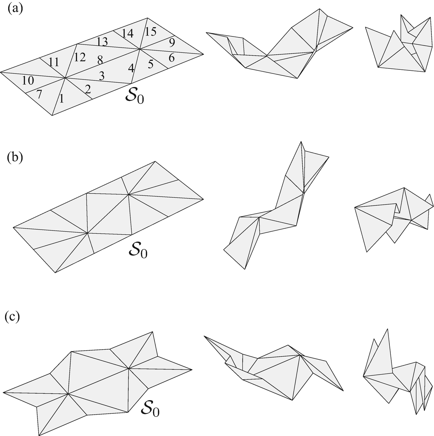 Kinematics Of Origami Structures With Creased Folds