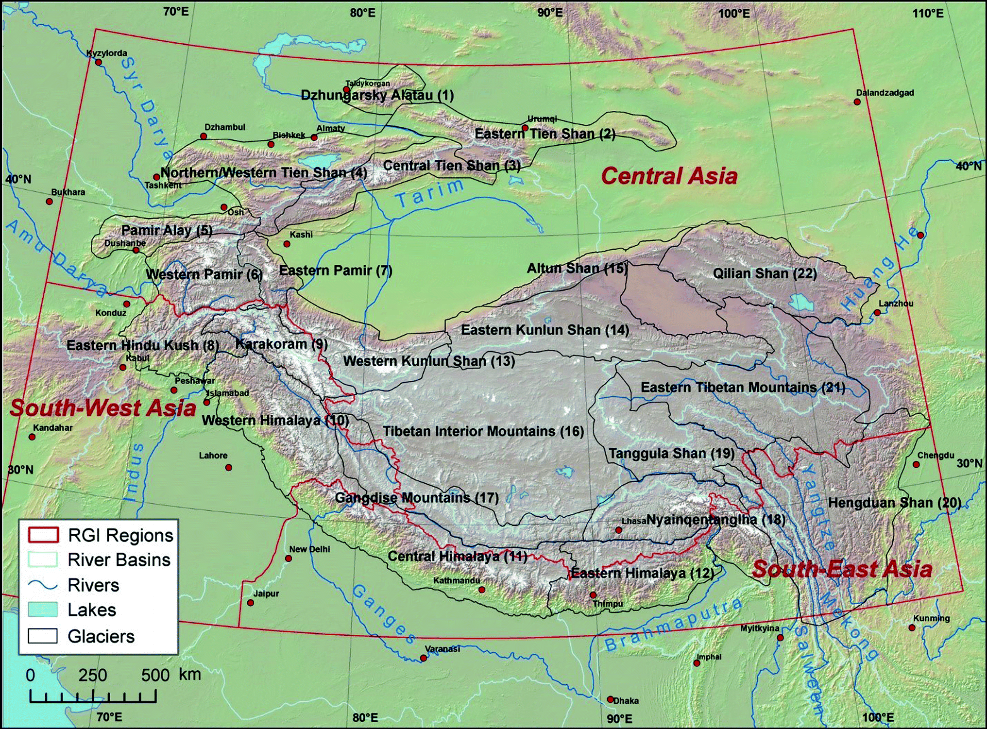 Каракорум где находится на карте