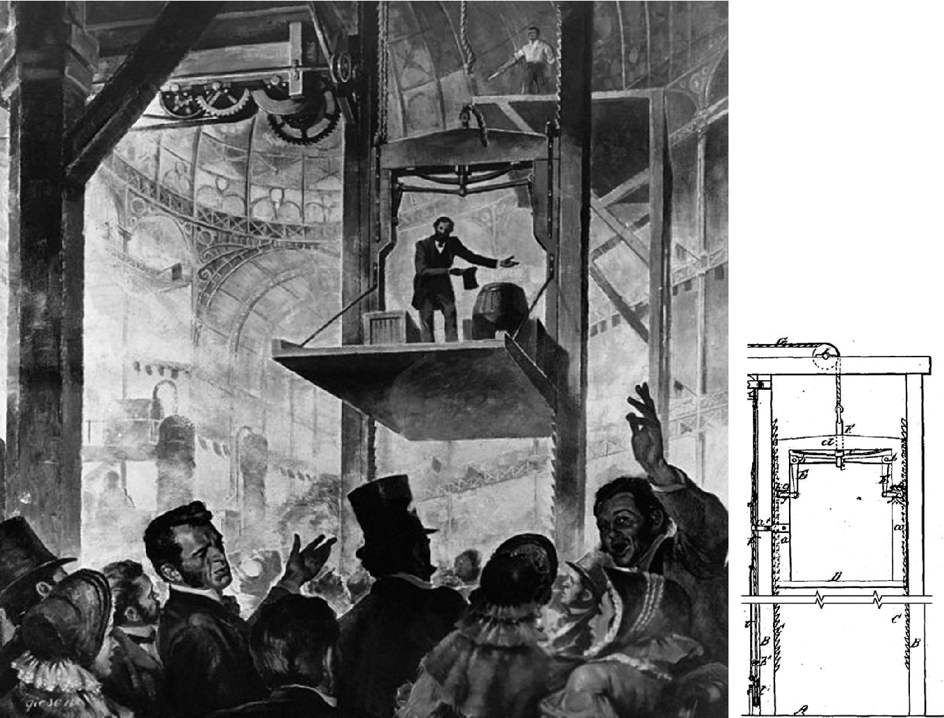 первый лифт. первый в мире лифт кулибина. дореволюционные лифты в санкт-петербурге. первый электрический лифт отис 1889. лифт отис 1889 года.