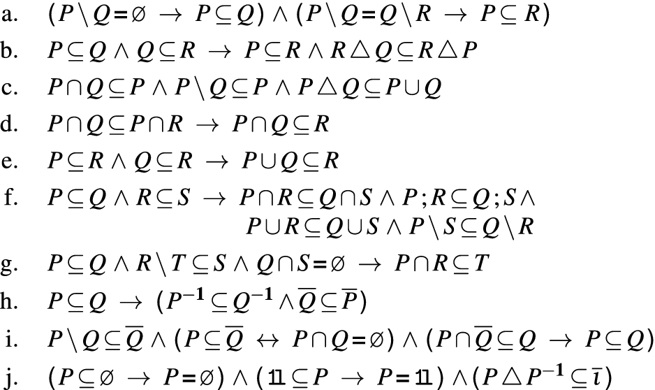 Reasoning On Relations Modalities And Sets Springerlink