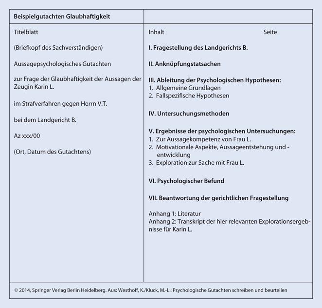 Beispielgutachten Aus Der Rechtspsychologie Springerlink