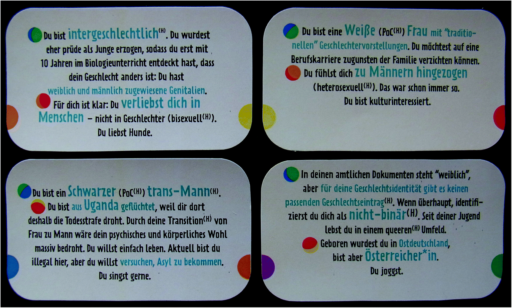 Identitätenlotto Ein Lehr Lern Spiel Quer Durchs Leben Zum - 
