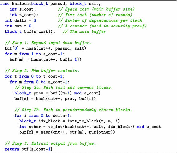 Balloon Hashing A Memory Hard Function Providing Provable Protection Against Sequential Attacks Springerlink