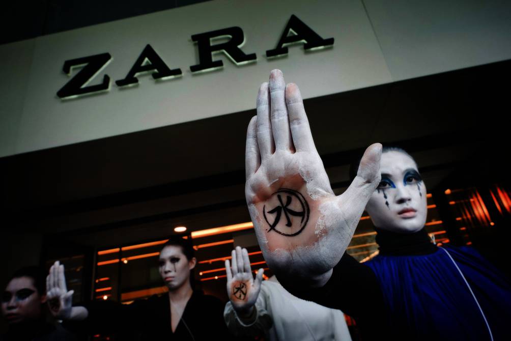 Modekonzerne Catwalk der Greenpeace-Detox-Kampagne |