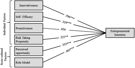 Influence Of Individual And Socio Cultural Factors On Entrepreneurial Intention Springerlink